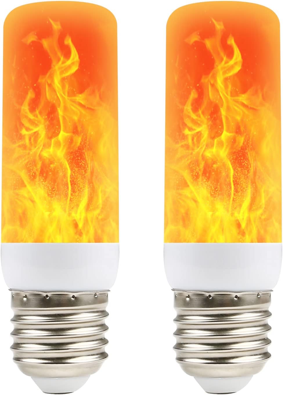 Flammenlampe Flammenlampen Flackernde Glühbirne, 4 Lichtmodi, Led E27