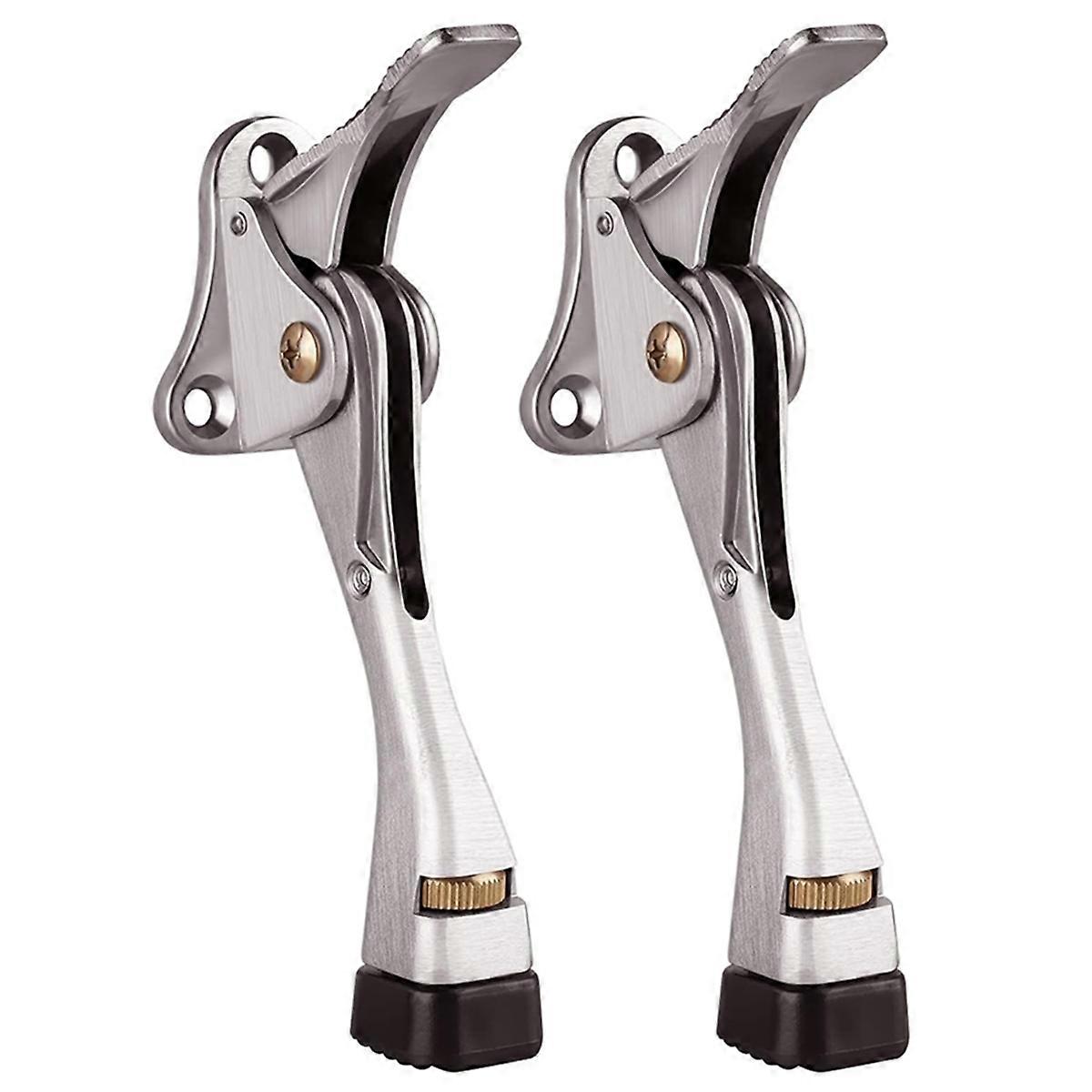 Türstopper-set (2er-pack), Fußtürstopper, Höhenverstellbar Und Mit Gummigriff, 10 Cm Türhalter
