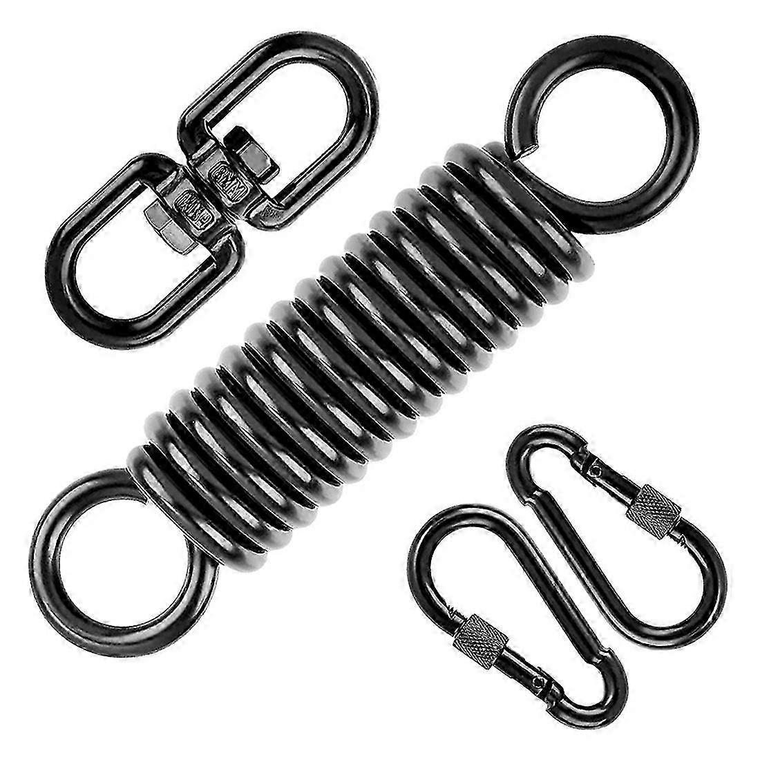 Feder, Kompatibel Mit Hängesesseln, Mit 2 Karabinerhaken Und 360° Drehbarem Haken, Tragfähigkeit 250 Kg. Kompatibel Mit Hängesesseln, Hängematten, Yoga-geräten Usw.