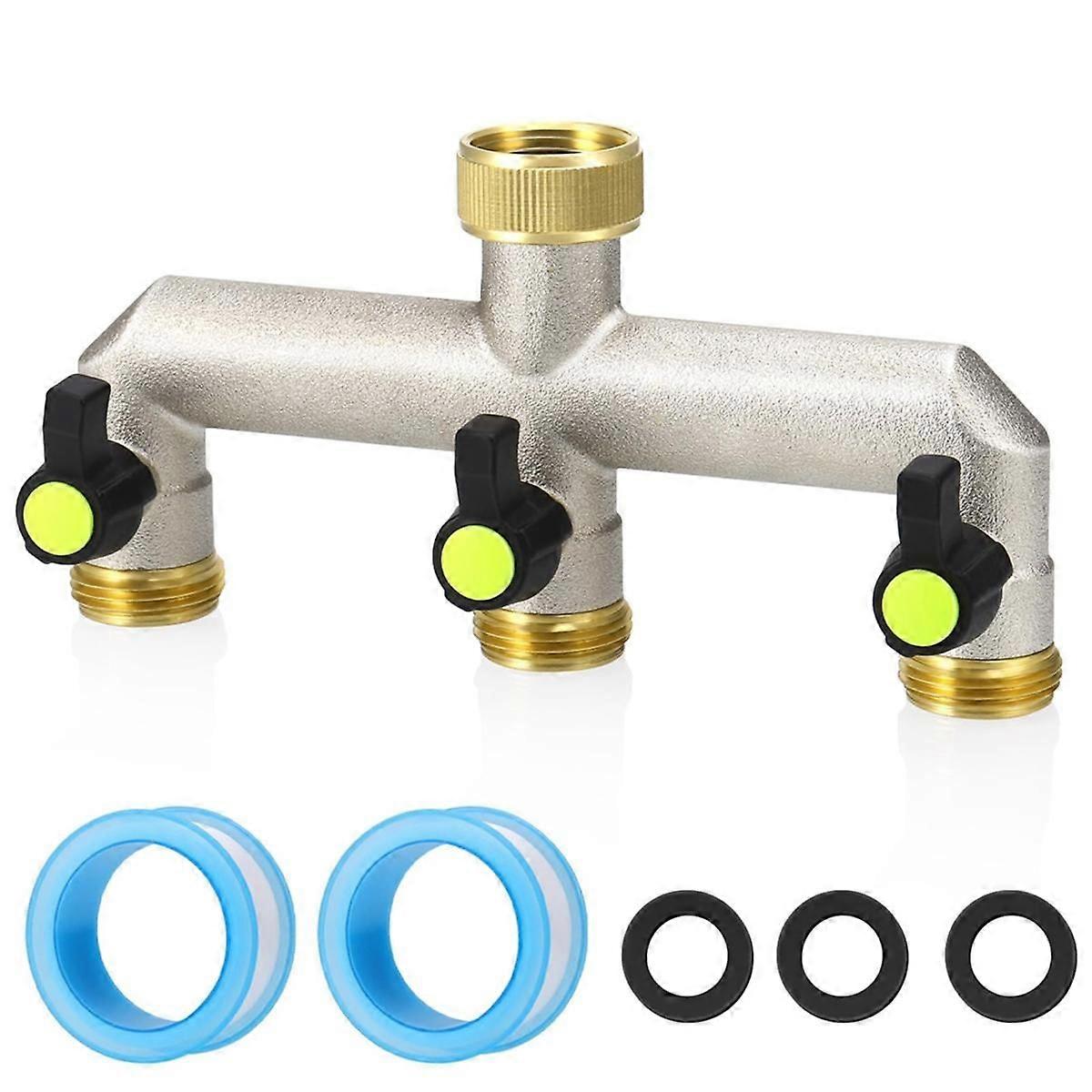 Gartenschlauch, Kompatibler Messing-signalgeber – Wasserschlauch, Kompatibler Signalgeber, 3-wege-hochleistungs-außenwasserhahn, Kompatibler Signalgeber Mit Absperrfunktion