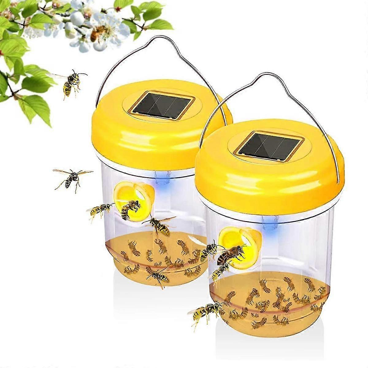 2 Stück Wespenfallen Für Den Außenbereich, Hängende Holzbienenfallen, Kompatibel Mit Bienenfallen Für Den Außenbereich, Kompatibel Mit Wiederverwendbaren Fallen Für Den Außenbereich - B14