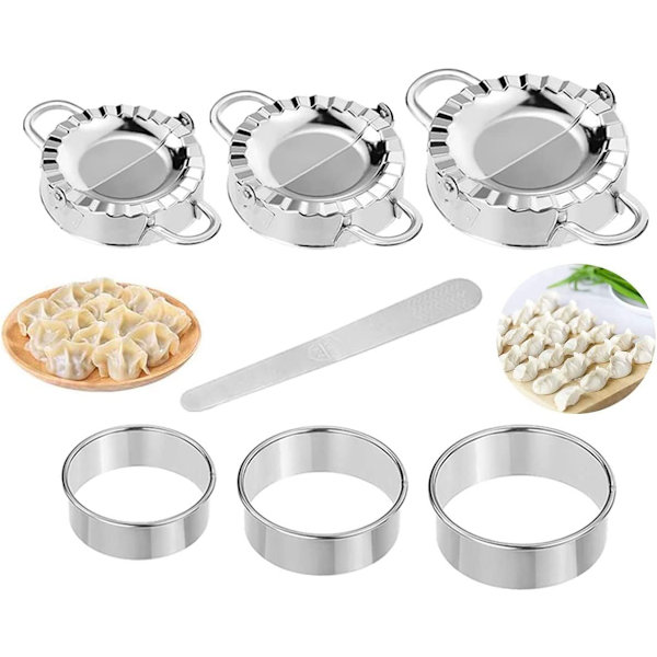 7-teiliges Ravioli-set Aus Edelstahl Mit Ravioli-form, Teigpresse, Knödelform, Backwerkzeug Für Kuchen Und Andere Backwaren, Küchenaccessoire