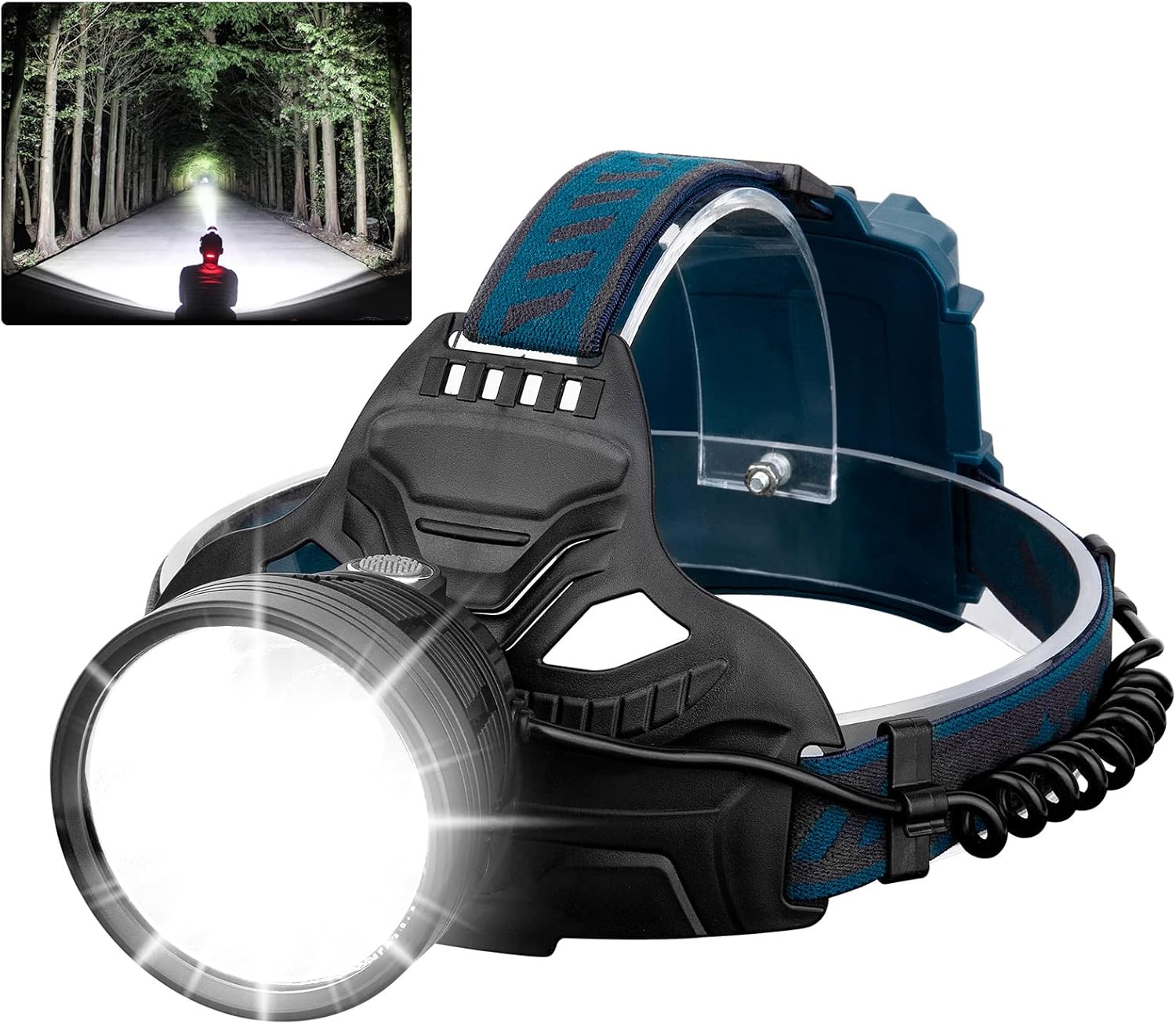 Led-stirnlampe, Geeignet Für Erwachsene, 90.000 Lumen Superhell