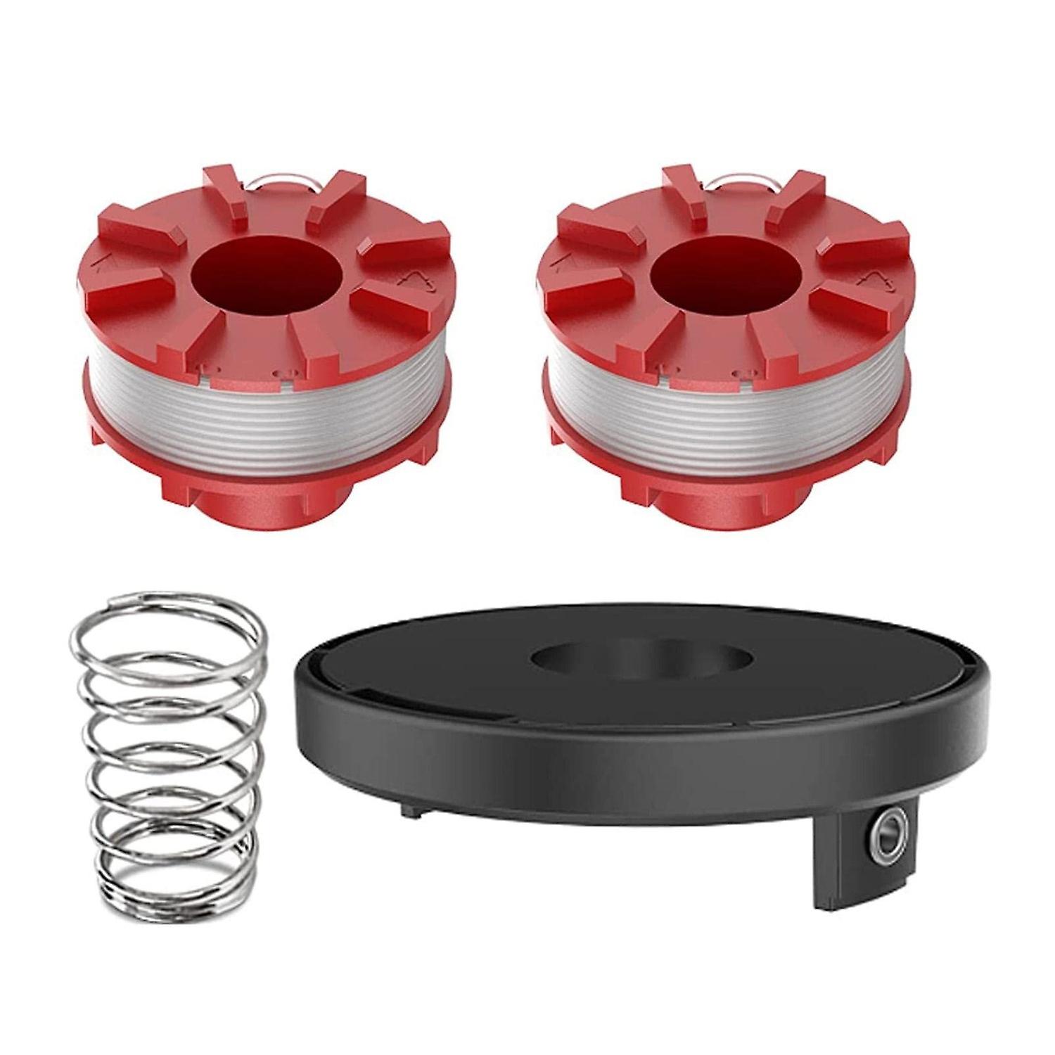 2 Spulen + 1 Hülse + 1 Spiralfeder Für Einhell Rasenmäher, Ersatzteilset Dcqw