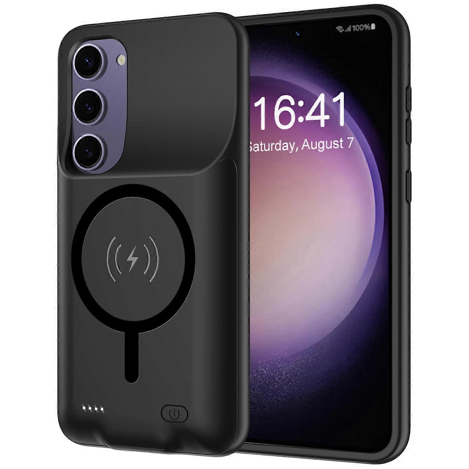Erweiterter Akku Für Samsung Galaxy S23, Tpu/abs, 10000 Mah, Ladehülle, Kompatibel Mit Magsaf