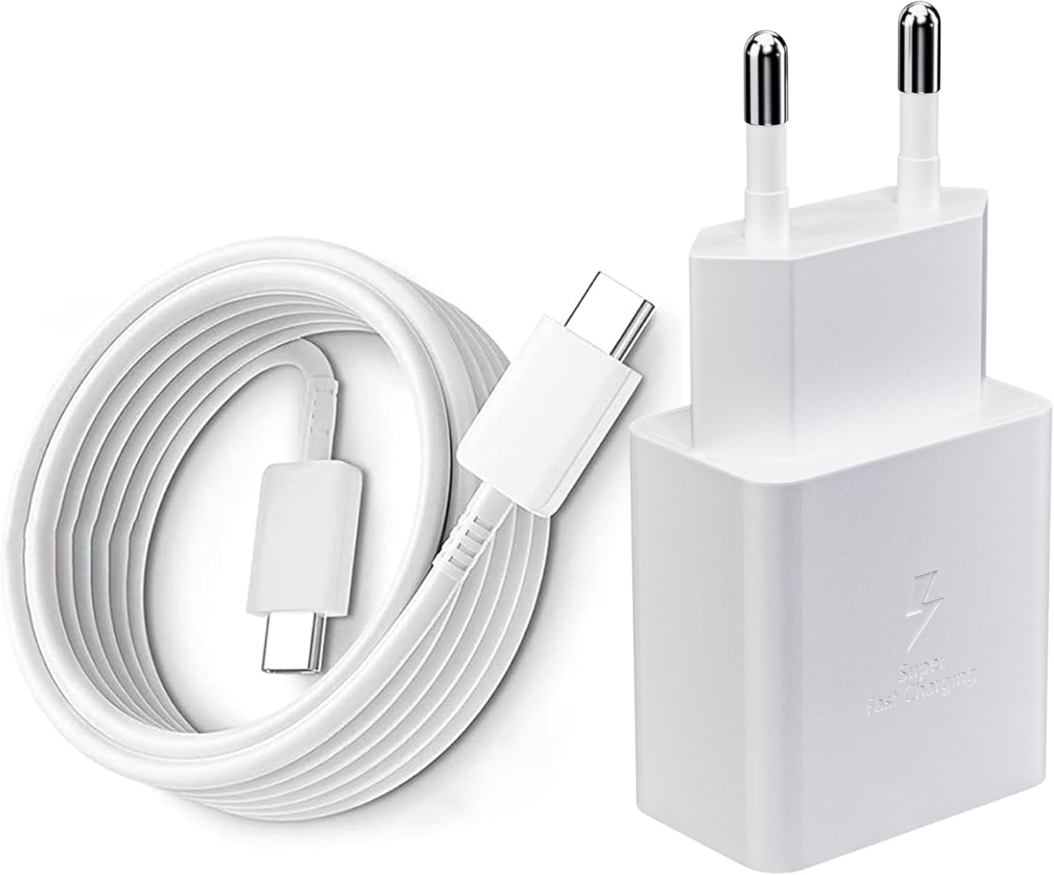 25-w-usb-c-schnellladegerät, Inklusive Usb-c-ladekabel, Kompatibel Mit Samsung Galaxy S24/s23/s22/s21 Ultra/s20 (weiß)