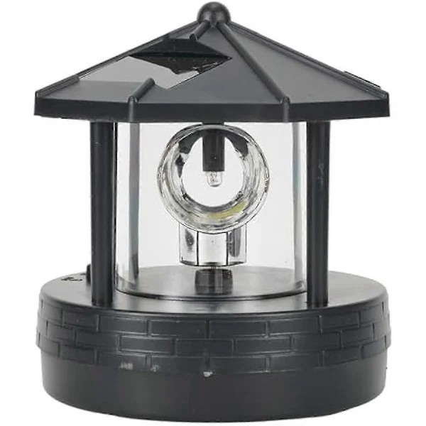 Solarbetriebener Led-leuchtturm, 360 Grad Drehbar, Solarbetriebene Led-leuchtturm-landschaftsbeleuchtung.