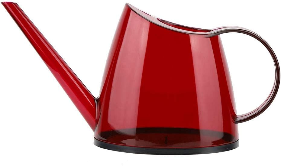 Gießkanne Für Zimmerpflanzen, Gartengießkanne Mit Langem Ausguss, 1,4-liter-gießkanne Für Zimmerpflanzen, Blumen, Sukkulenten (transparent Rot)