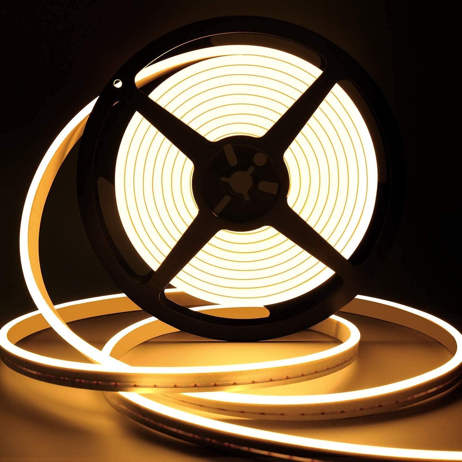 Neon-led-streifen, 12 V, 5 M, Dimmbar, Warmweiß, 3000 K, Wasserdicht, Flexibel, Aus Silikon Für Den Außenbereich