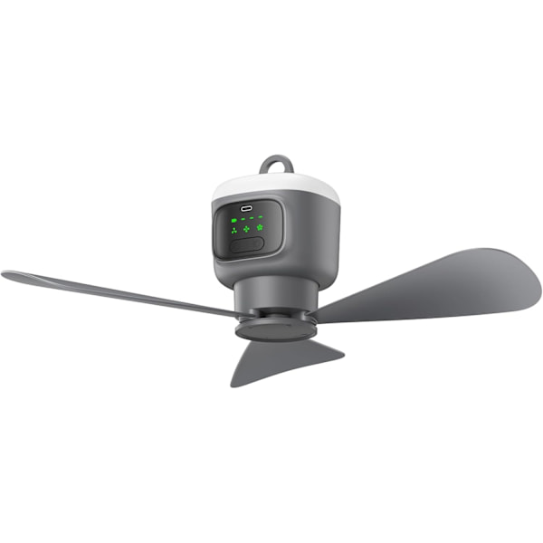 18-zoll-solarventilator, Tragbarer Deckenventilator Für Den Außenbereich Mit 12000 Mah Akku, Fernbedienung Und Haken, Benutzerfreundliche, Batteriebetriebene Ventilatorleuchte.