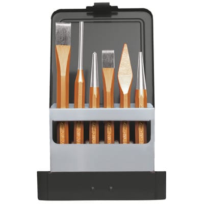 Werkzeugsatz, Schlagwerkzeug-Set, 6-teilig, Metallkassette, R90000006
