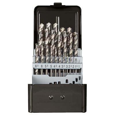R93510025 Spiralbohrersatz Ø 1-13mm 0.5-Steigung. 25-teilig