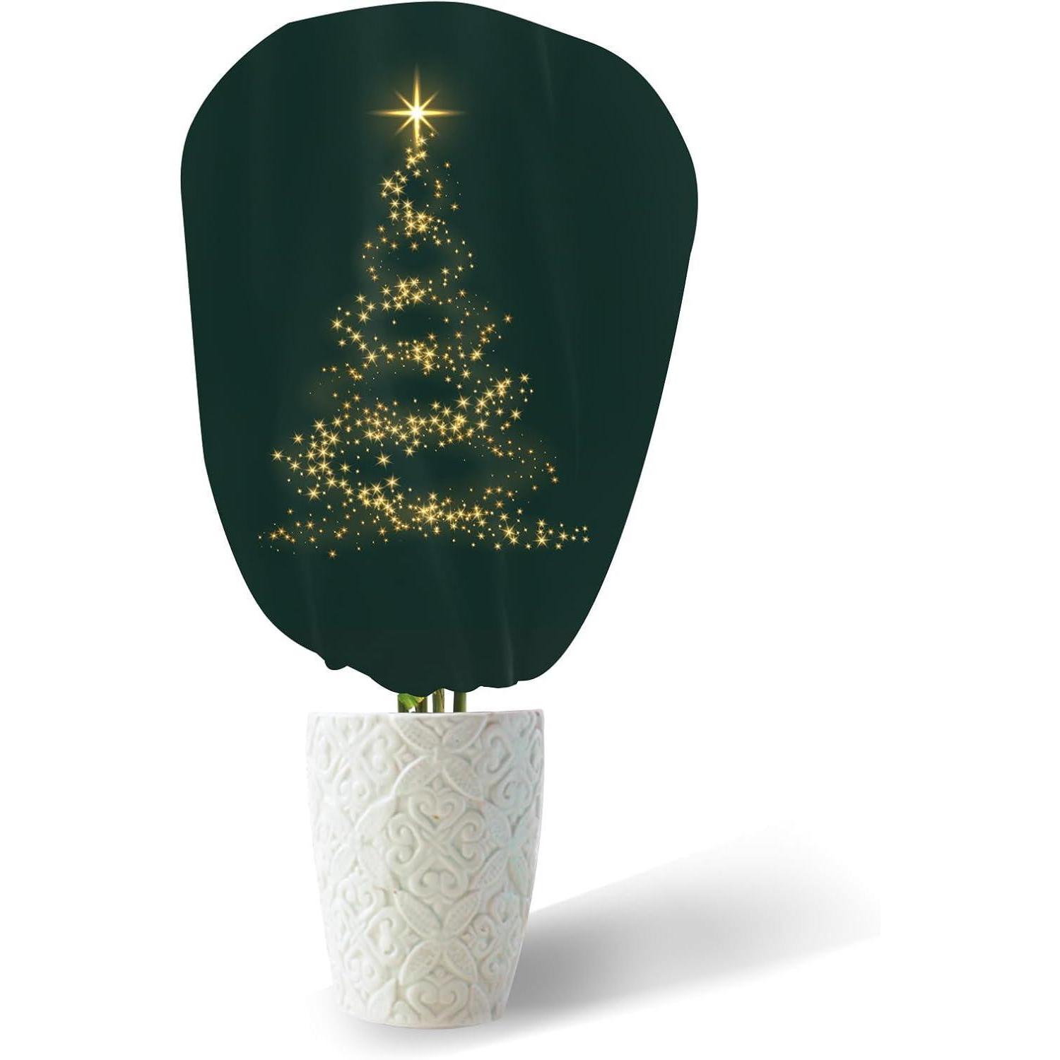 Pflanzenschutzhaube 90x110cm Mit Kordelzug, Frostschutz Für Kübelpflanzen, Weihnachtsdeko