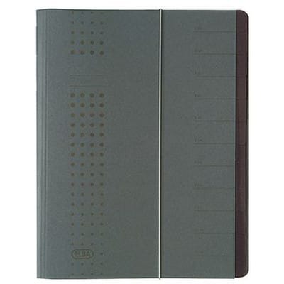 Ordnungsmappe chic 400001032 DIN A4 12Fächer Karton anthrazit