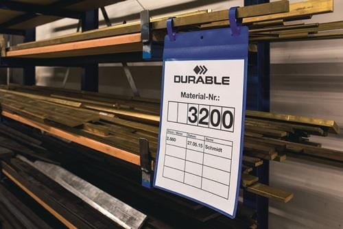 Logistiktasche 175107 Lasche A4 quer d.bl 50er-Pack