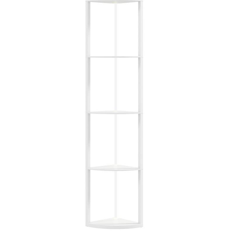 Led-standlampe 42x29,5x163 Cm Aus Weißem Mdf Mit Rgb-regal, Platzsparend – Meubliv