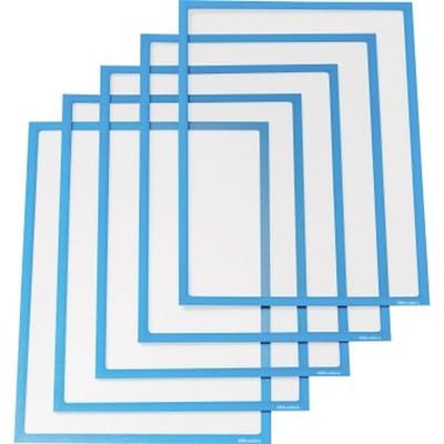 Infotasche 889007 DIN A4 magnetisch blau 5 Stück/Pack