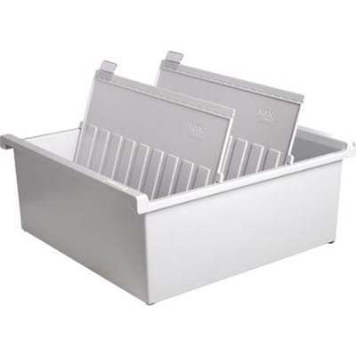 Karteitrog 954-0-11 DIN A4 quer max. 1300 Karten lichtgrau