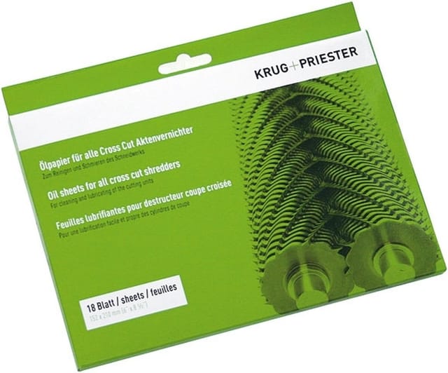 Ölpapier 9000631 für Aktenvernichter 18 Blatt/Packung