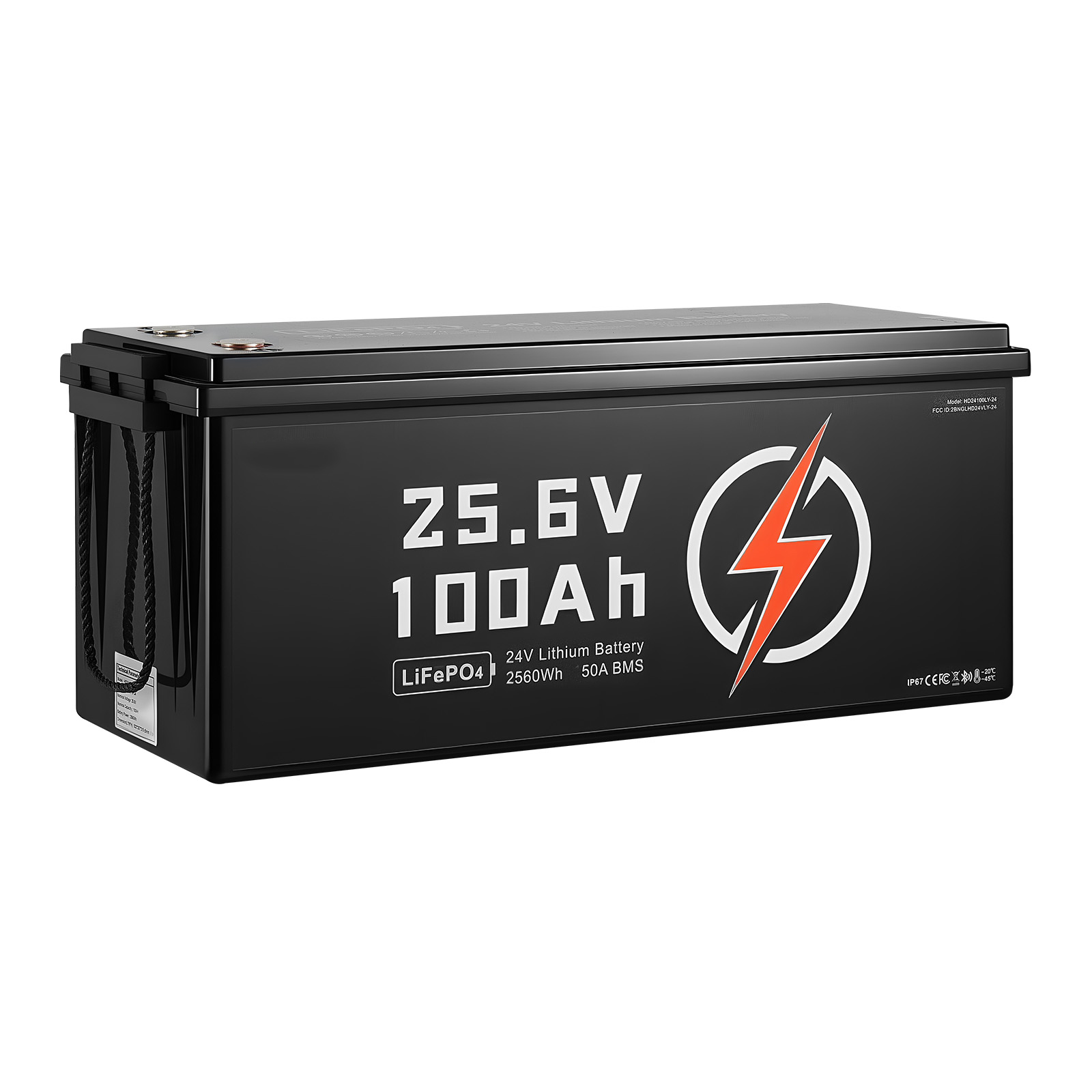 Mophorn 24 V 100 Ah Lifepo4 Lithiumbatterie Mit Bluetooth, Langlebiger Deep-cycle-akku, Integriertes 50 A Bms, Untertemperaturschutz, Über 4000 Ladezyklen, Max. 2560 Wh, Ideal Für Wohnmobile