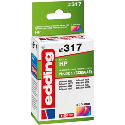 EDD-317 ersetzt HP 901 (CC656AE) - 3-Farbig - 18 ml