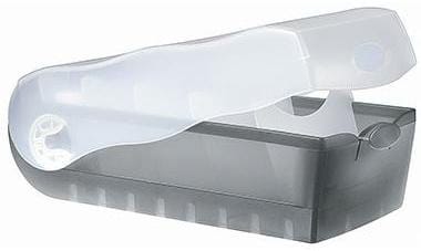 Karteikasten CROCO 997-693 DIN A7 PP grau transluzent