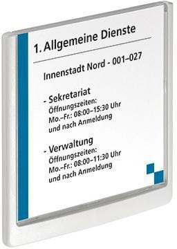 Türschild Click SIGN 486202 149x148,5mm weiß
