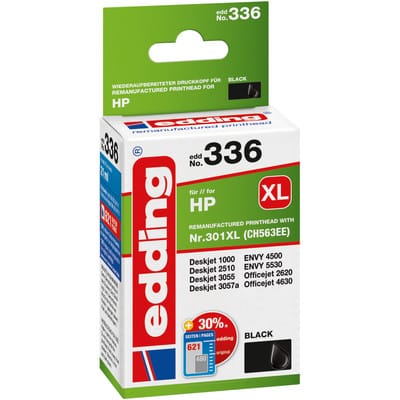 EDD-336 ersetzt HP 301XL (CH563EE) - schwarz - 21 ml