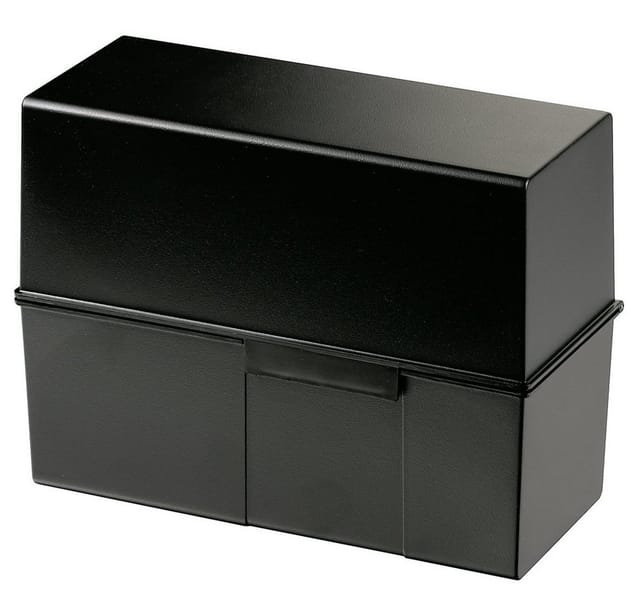 Karteikasten 975-13 DIN A5 quer max. 450 Karten PS schwarz