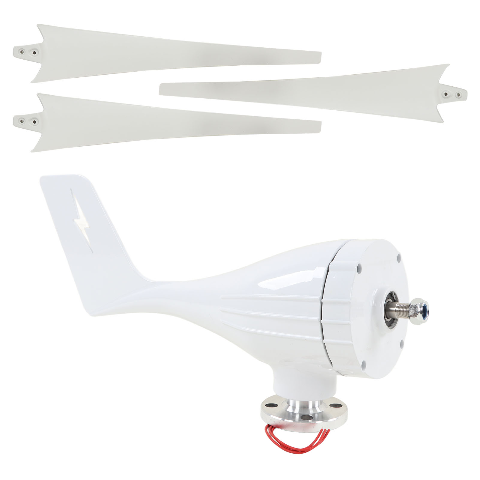 600-w-12-v-windkraftanlage Mit 3 Nylonfaser-rotorblättern, Mppt-regler, Gehäuse Aus Aluminiumlegierung, Generator Für Straßenbeleuchtung Und Kameras