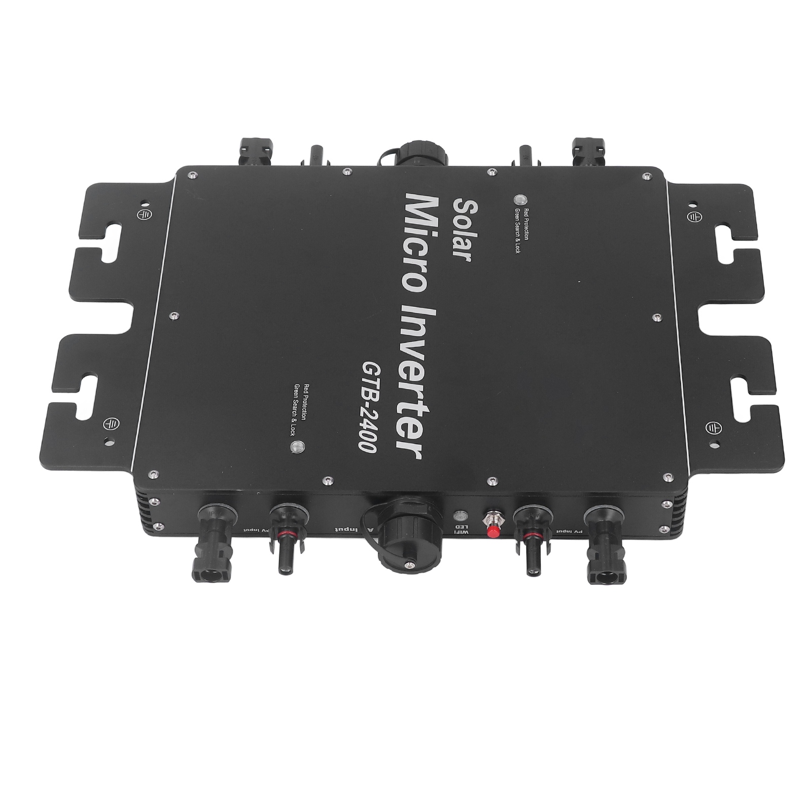2400w Wifi Solar-mikrowechselrichter, App-steuerung, Ip65 Wasserdicht, Mppt, Netzanschluss, 230v Eu-stecker, Intelligente Überwachung.