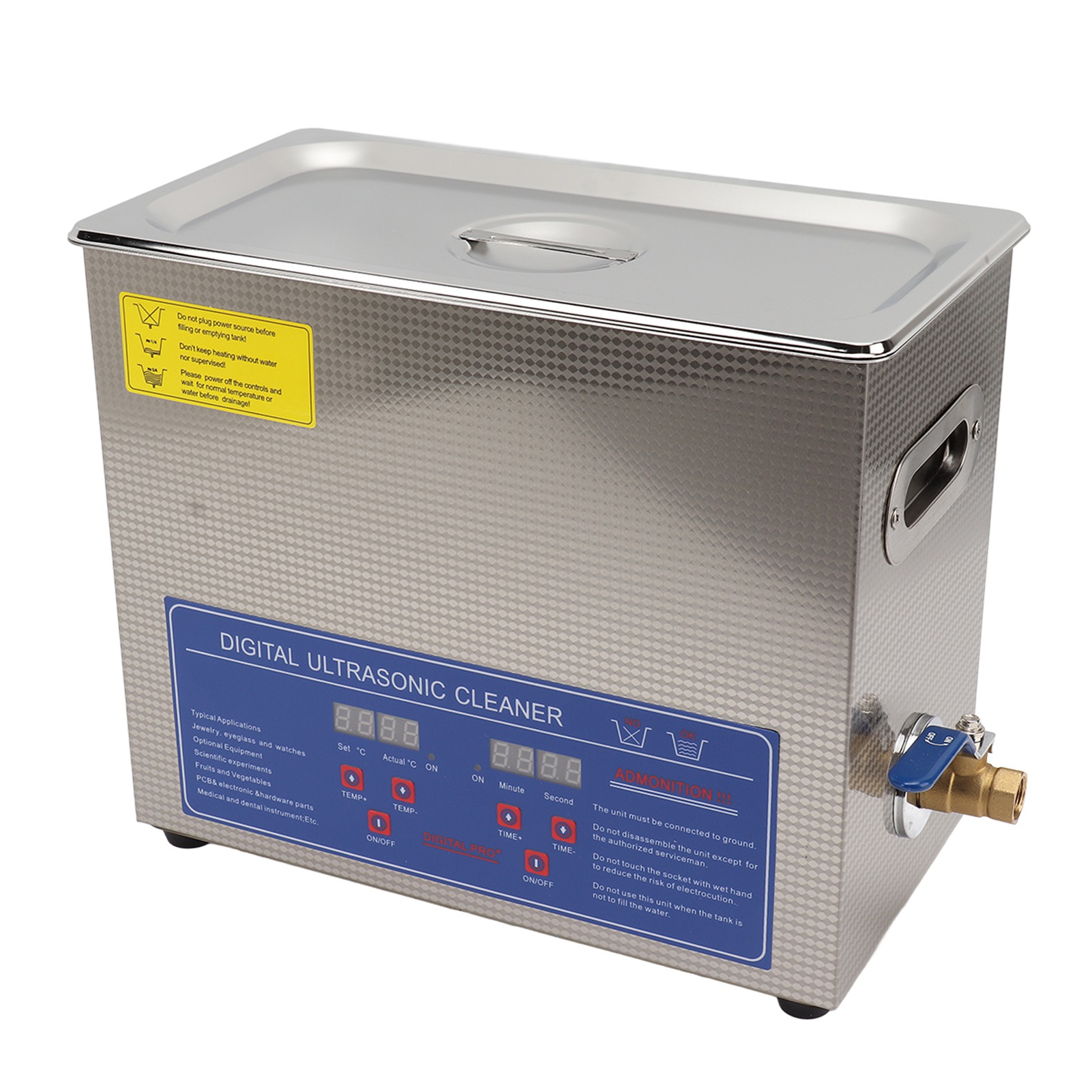 Ultraschall-schallplattenreiniger Für 6-liter-schallplatten Mit Heizfunktion, Schallplattenwaschmaschine Für Labore, Eu-stecker 220–240 V, 50 Hz
