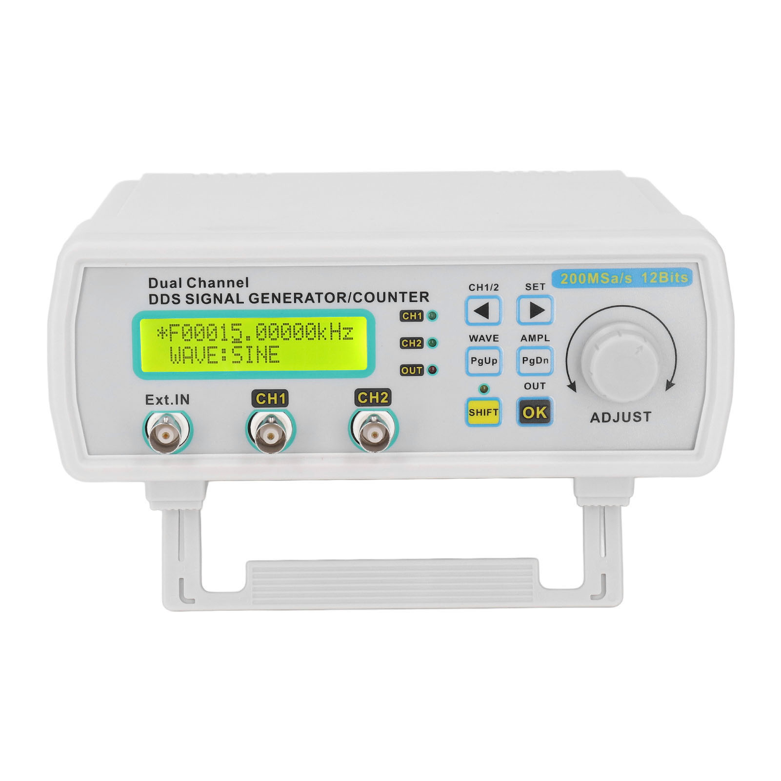 Dds-signalgenerator Mhs5200a 25mhz 2 Kanäle, Frequenzzähler, Beliebige Wellenform, 100-240v Eu-stecker-netzteil, Dc5v, Frequenzmessgerät.