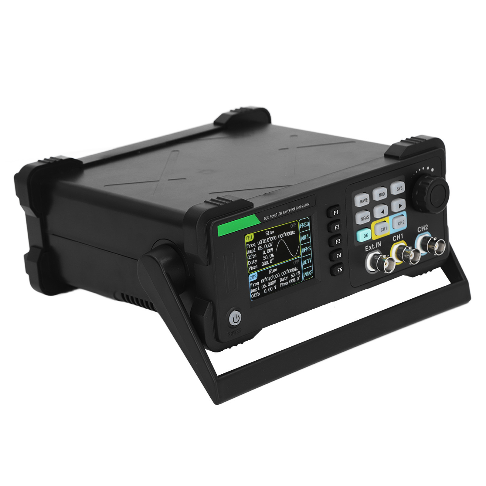 20-mhz-dds-signalgenerator, 2 Kanäle, Beliebige Wellenform, Phasenverschiebung 0–359,99°, 100–240 V Wechselstrom, Eu-stecker