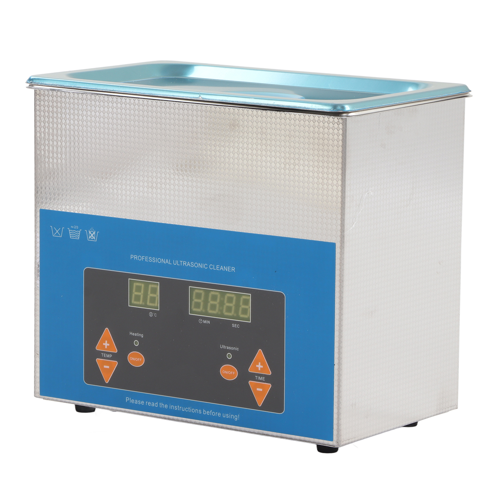 Automatischer Ultraschallreiniger (3 Liter), 40 Khz Ultraschallreinigungsgerät Mit Zeit- Und Temperatureinstellungen, Eu-stecker (220–240 V)