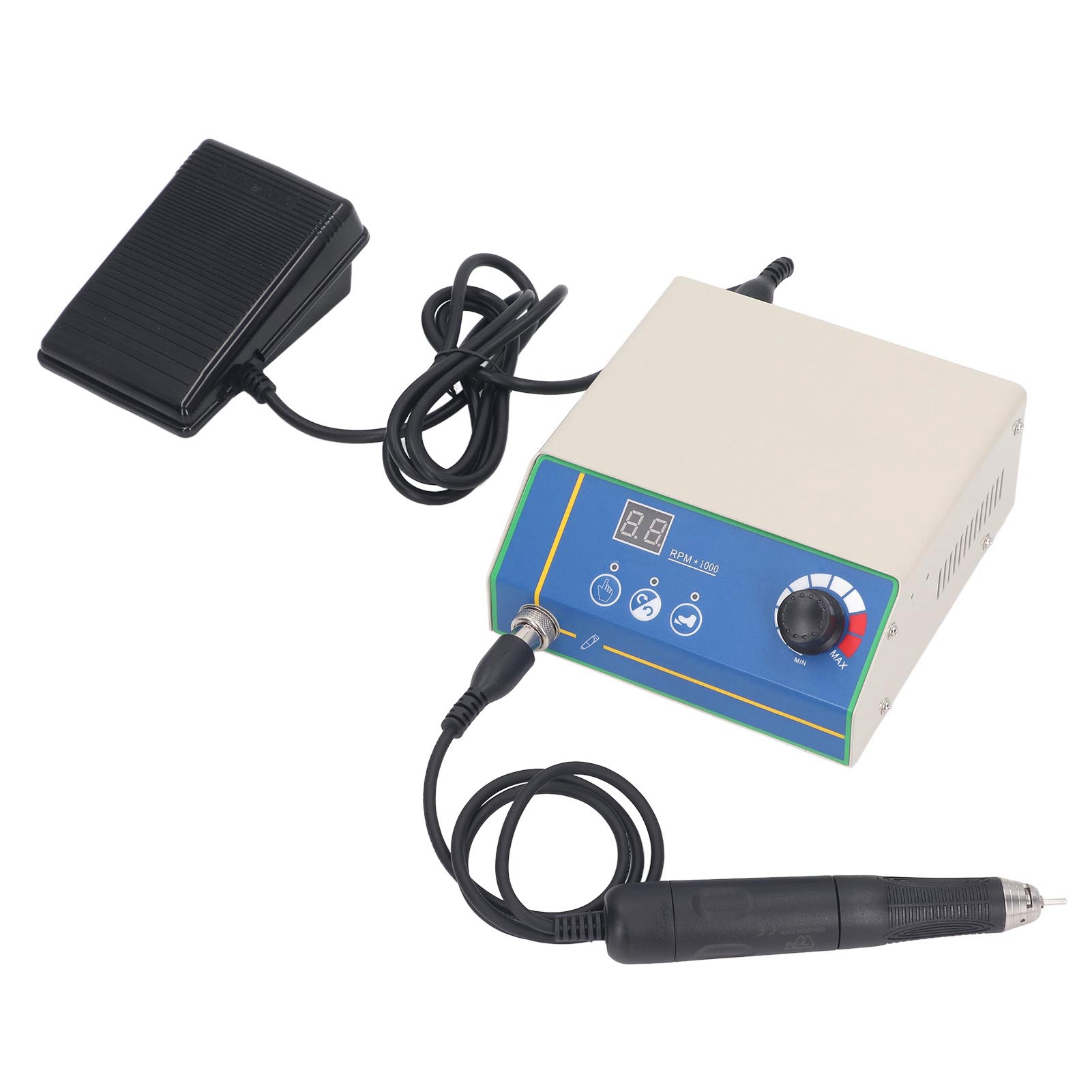 Mini-elektroschleifer Mit 50.000 U/min, Variabler Drehzahl, Rotationspoliermaschine Für Schmuck, Keramik Und Glas, Eu-stecker 220 V