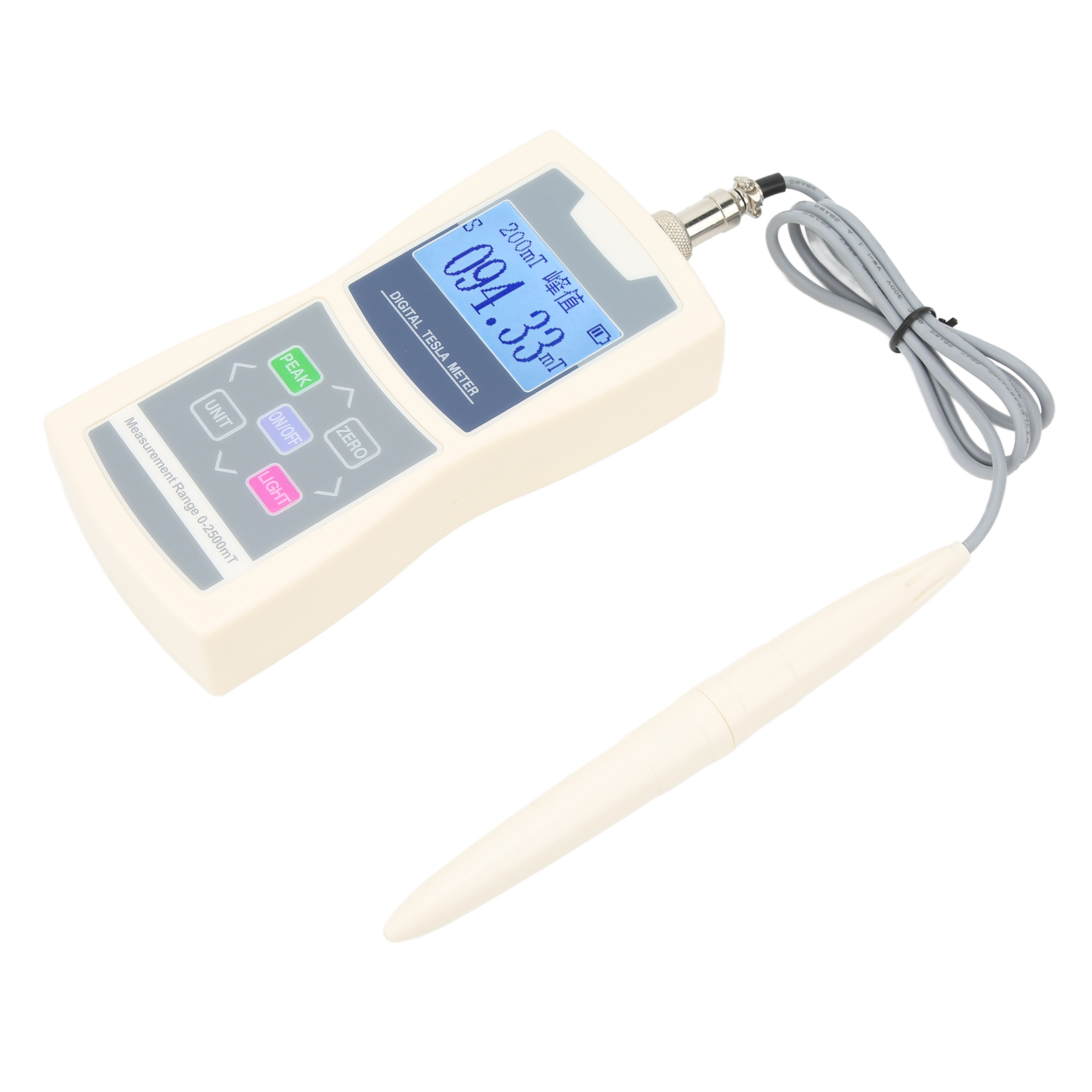 Tragbarer Digitaler Magnetfelddetektor, Flussdichtemesssonde, Permanentmagnetmagnetometer, Tragbares Gauß-testgerät.