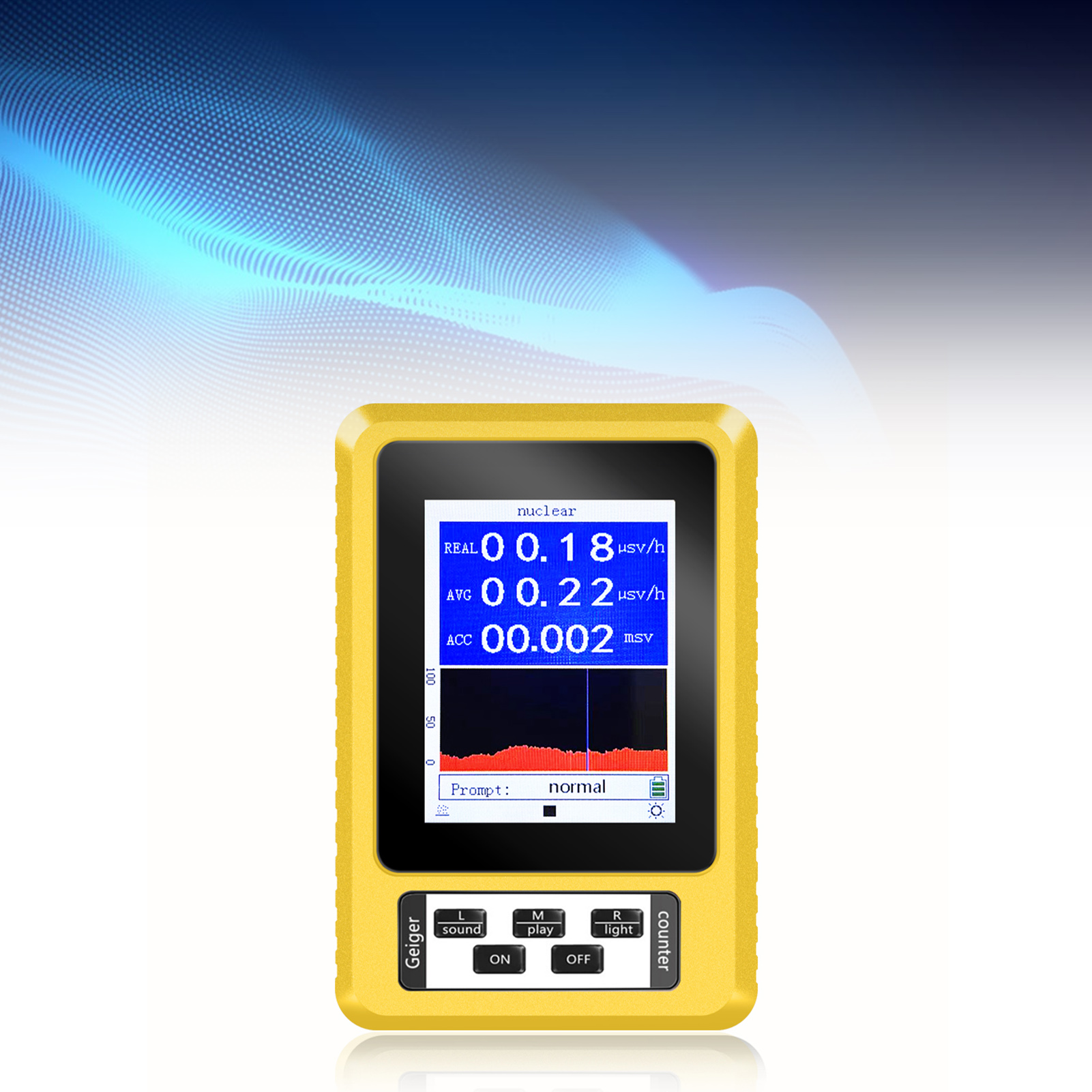 Gm Technology Lcd-geigerzähler, Detektor Für Nukleare Röntgen-, Beta- Und Gammastrahlung Mit Elektromagnetischer Detektion