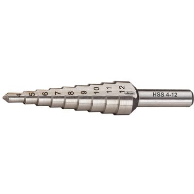 HSS-Stufenbohrer 4 – 12mm V2394, Gesamtlänge 65mm
