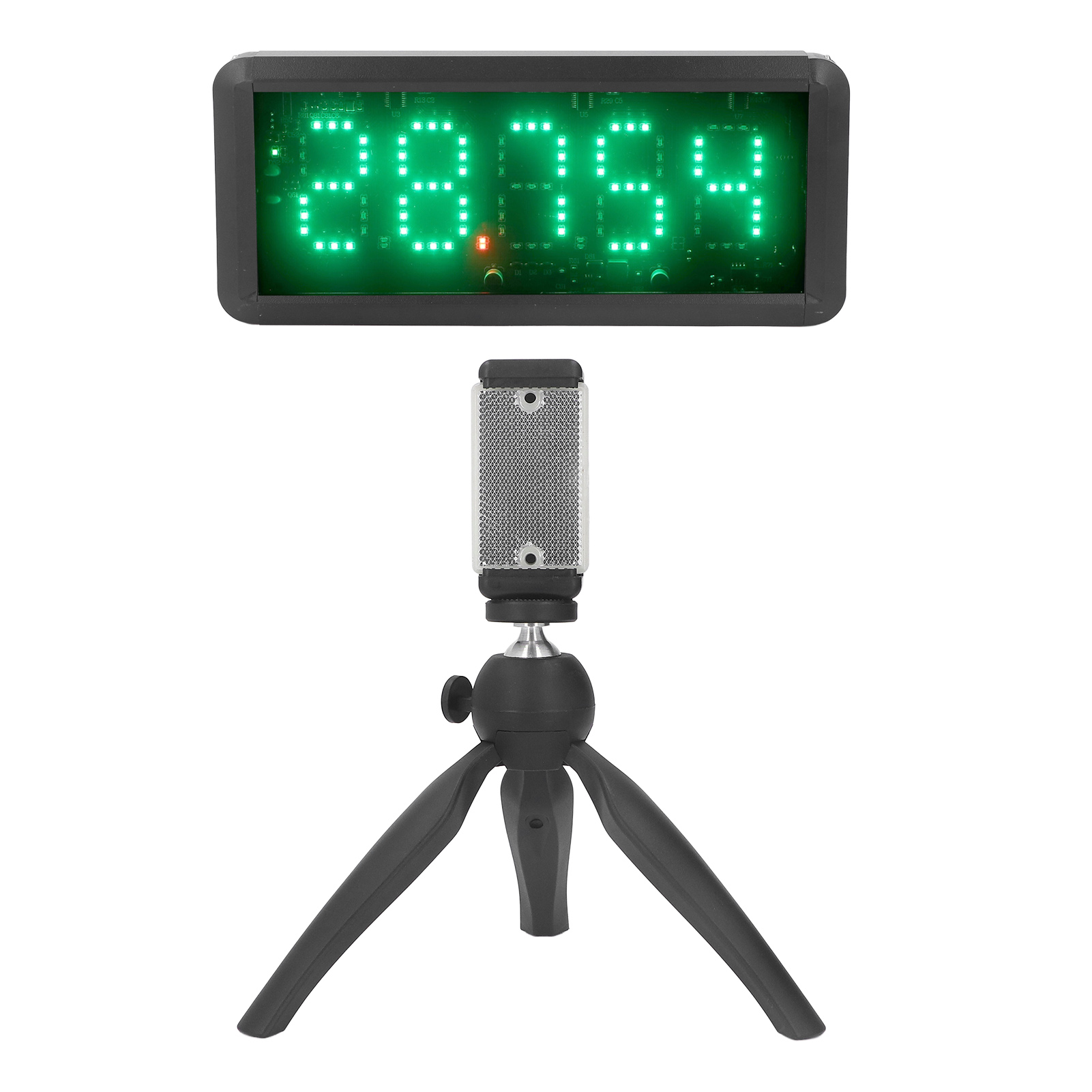 Batteriebetriebener, Kabelloser Laser-timer, Laufstoppuhr Für Radfahren, Skaten, Motorradfahren – Trainingsuhr Für Geschwindigkeitstraining, Eu-stecker 100–240 V