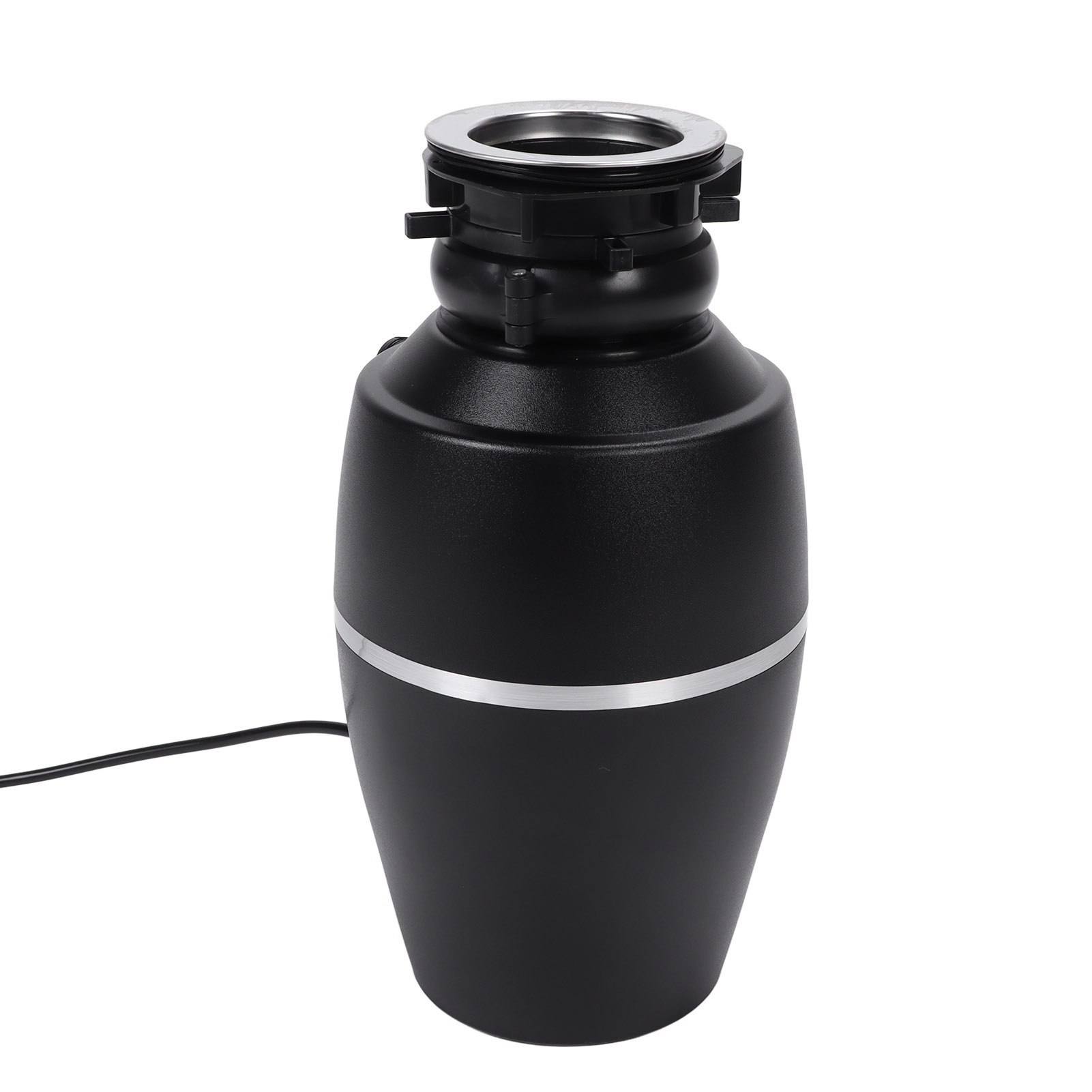 Schwarzes Spülbecken Mit Speiseresteentsorgung, 3800 U/min, Leise, 1 Ps, Eu-stecker 110-240 V, Kompakte Küche, Kontinuierliche Entleerung, Einfache Installation.