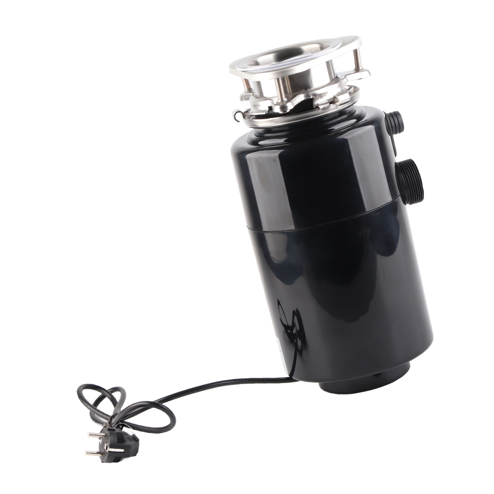 Ps Starker Speiserestezerkleinerer, Leistungsstark Und Leise, Schwarz, Fernbedienung, 110-240v Eu-stecker, Hochgeschwindigkeits-spülbeckenzerkleinerer, Geräuscharm, Hohes Drehmoment.