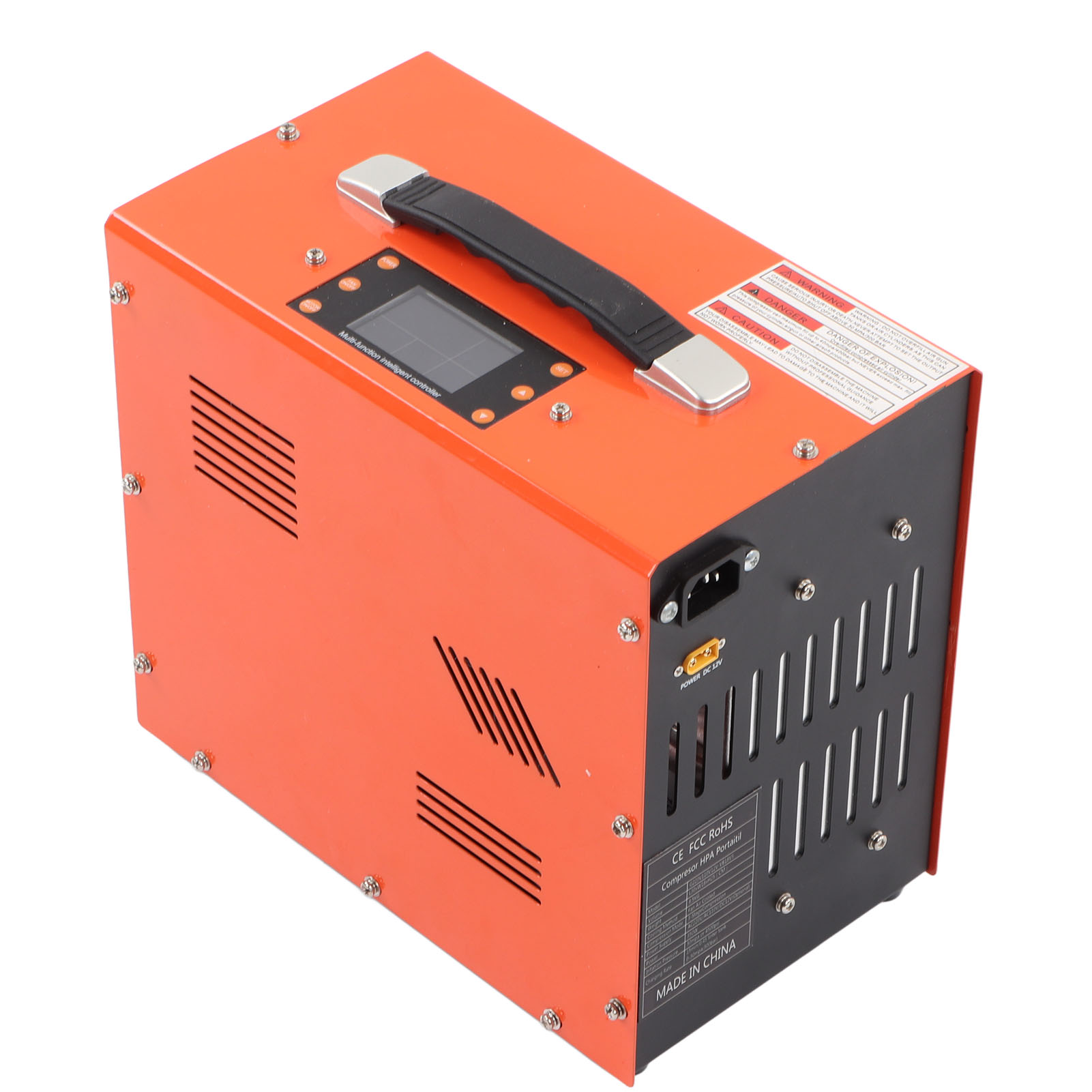 Hochdruck-digital-lcd-pcp-luftkompressor, Automatischer Aufbläser Mit Automatischer Abschaltfunktion, Aufblaspumpe Zum Tauchen, Dc12v Eu-stecker Ac220v.