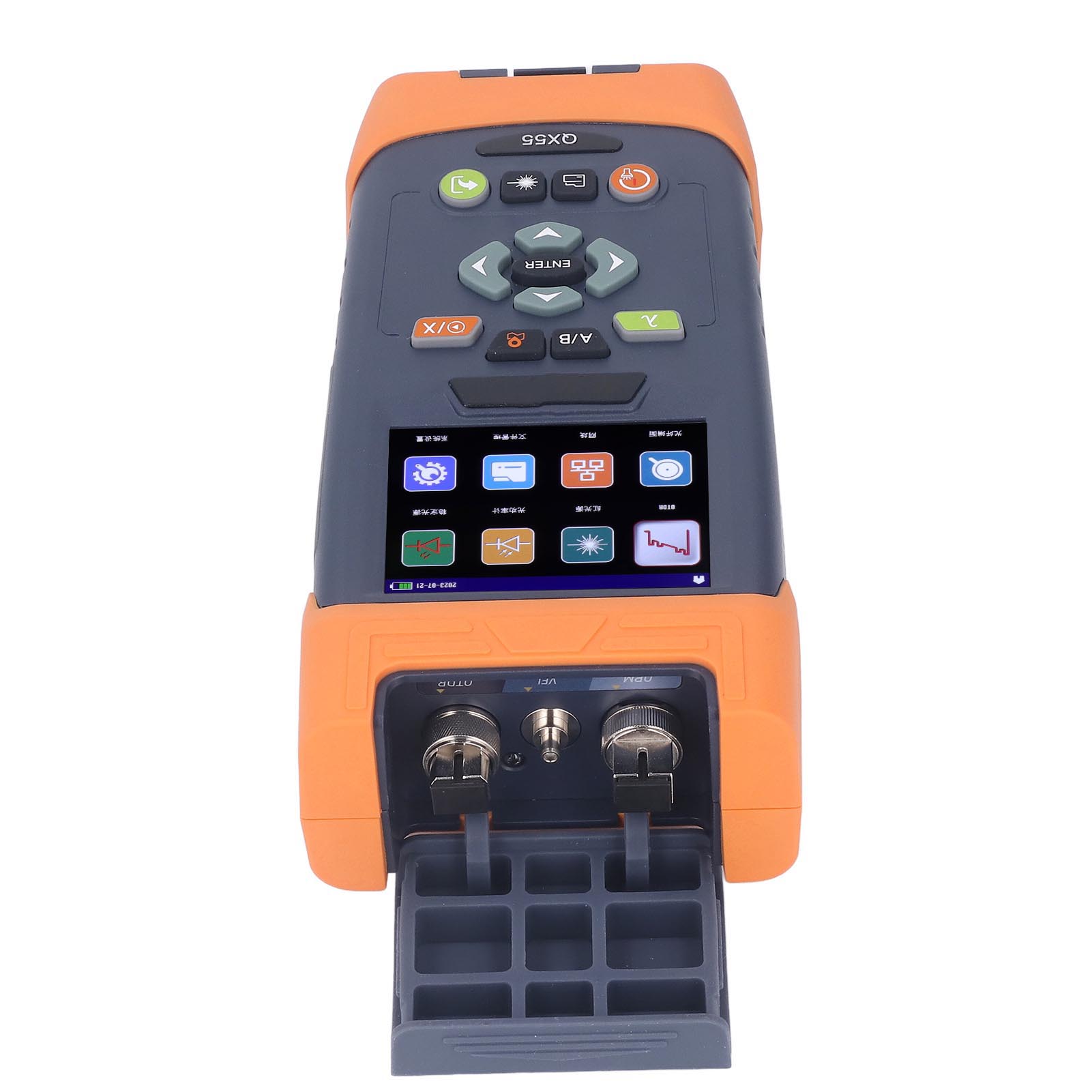 Otdr-tester Mit 3,5-zoll-lcd-bildschirm, Optischem Zeitbereichsreflektometer Mit Rj45-wattmeter, 100–240-v-eu-netzteil