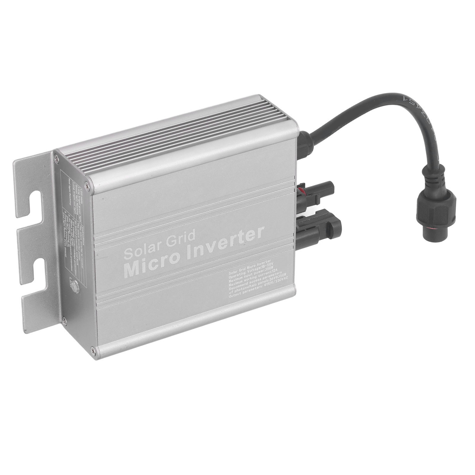 350w 120v/230vac Solar-mikrowechselrichter, Ip65 Wasserdicht, Automatische Erkennung, Mppt, Reine Sinuswelle, Netzanschluss, 1 Stück.