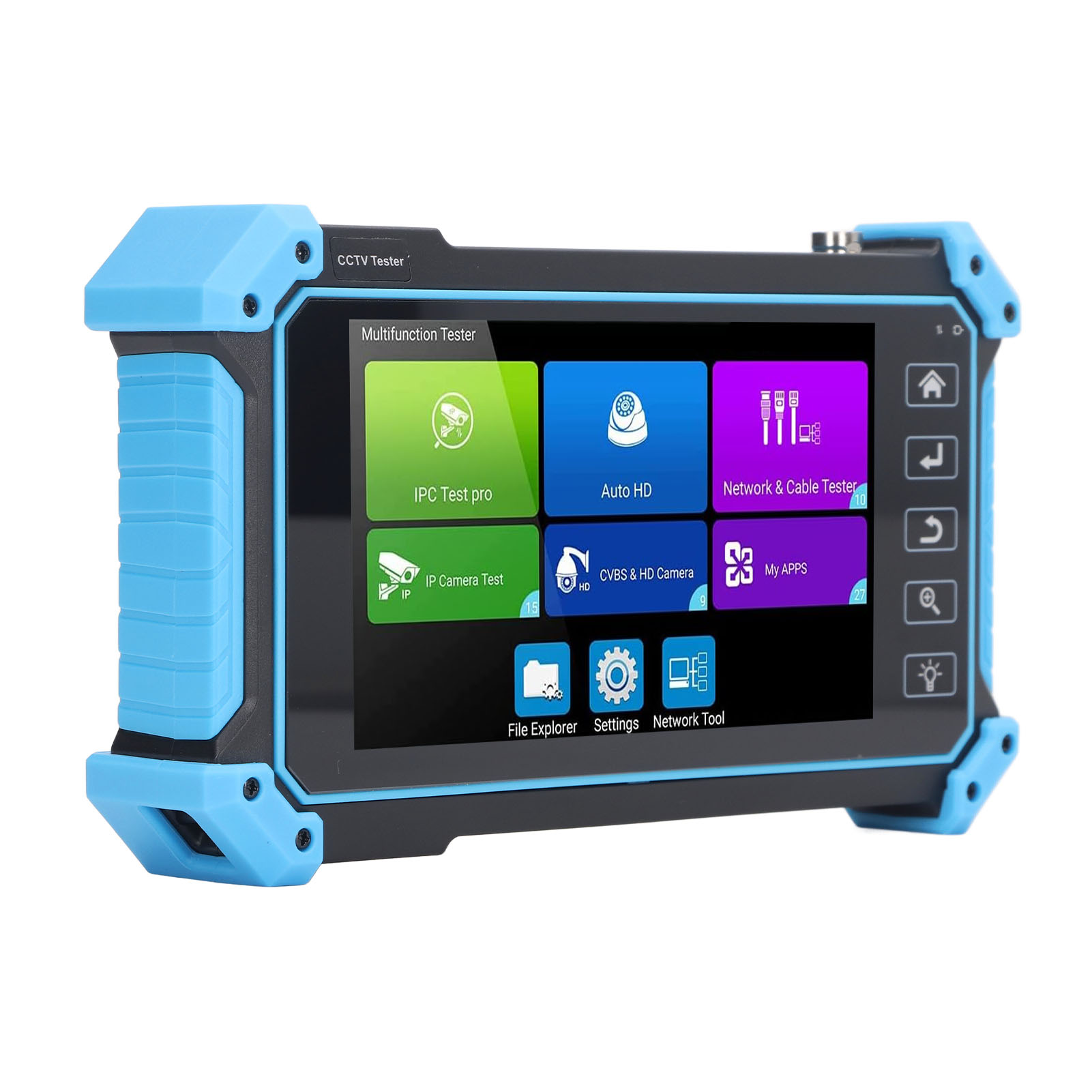 Ip-kameratester Für Videoüberwachung, Hd-koaxialmonitor, Netzwerktester, Hdmi- Und Vga-eingang, 100–240-v-netzteil, Eu-stecker