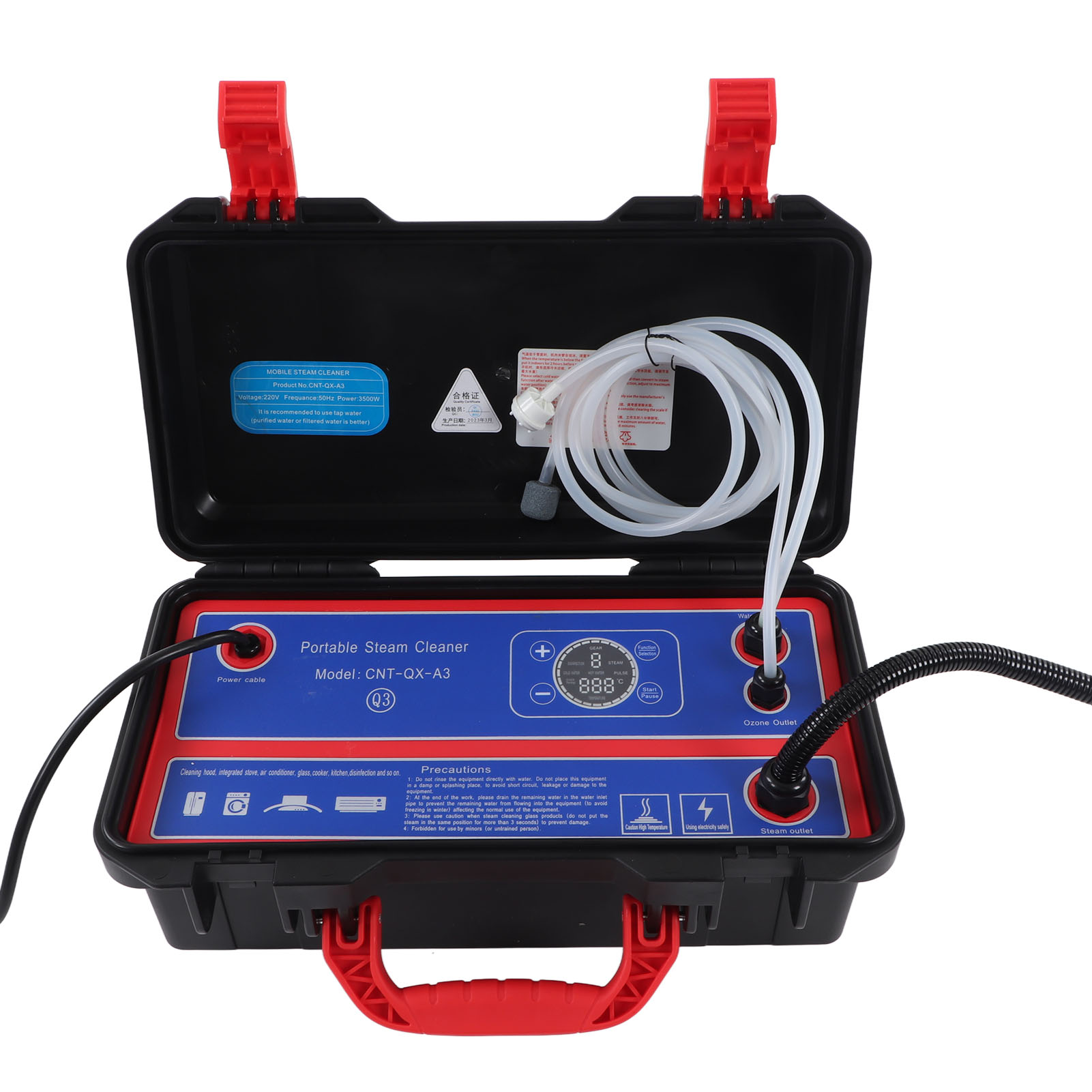 Tragbarer Hochdruck-dampfreiniger 3500 W, 220 V, Eu-stecker, Hochtemperatur-reinigungsgerät Für Auto, Küche Und Gewerbliche Nutzung