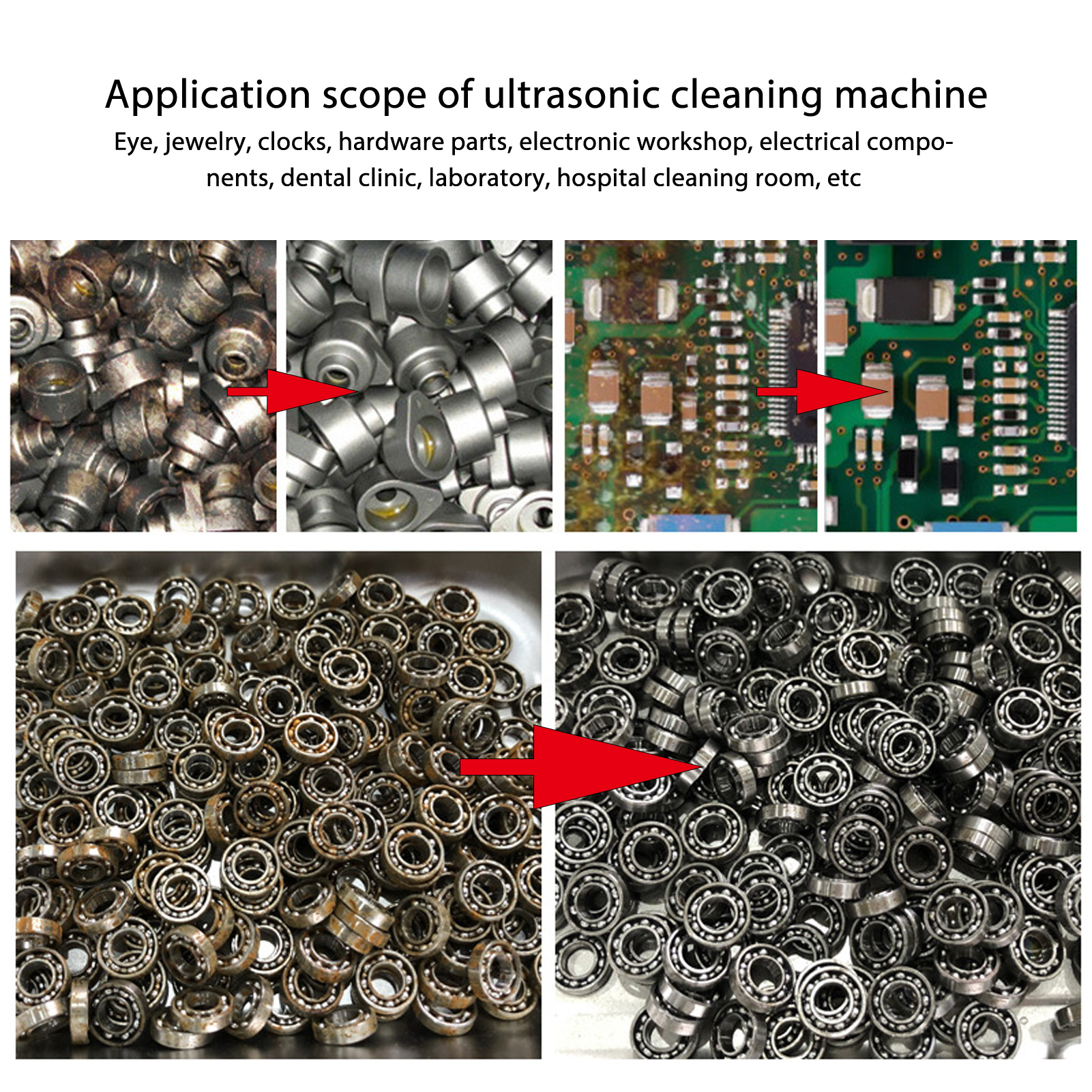 Ultraschallreiniger, 40 Khz, 4500 Ml Fassungsvermögen, Edelstahl/aluminium, Für Schmuck Und Brillen, Eu-stecker 200–240 V