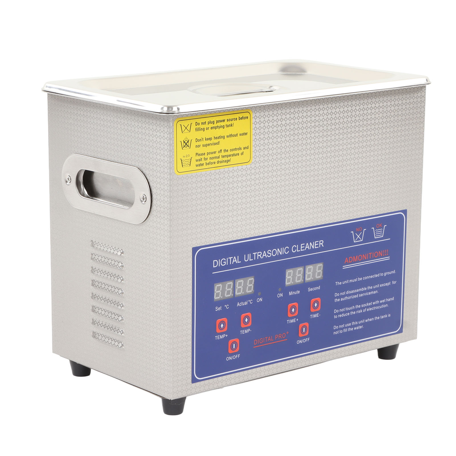 Ultraschallreiniger 40 Khz, 3200 Ml, Leise, Mit Heizfunktion Und Timer, Reinigungsgerät Für Schmuck Und Brillen, Eu 200–240 V