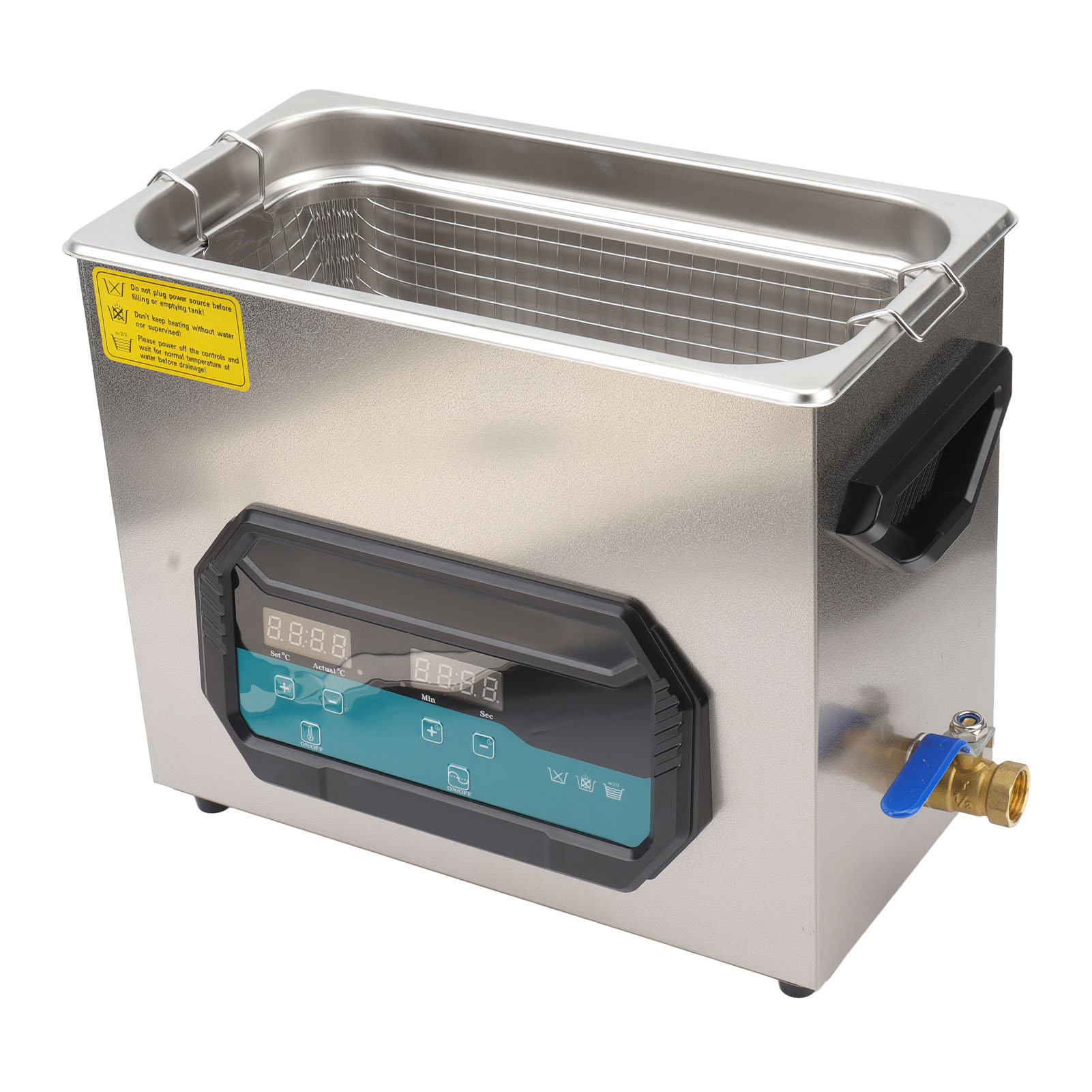 6-liter-ultraschallreiniger Mit Heizfunktion (40 Khz) Für Schmuck, Brillen Und Münzen – Ultraschallreinigungsgerät, 220-v-eu-stecker, Großes Fassungsvermögen